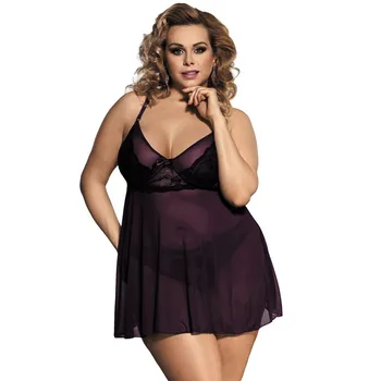New M-5XL Large Size Women Sexy Lingerie Nightdress Fat MM Perspective Braces Skirt Pajamas + G-string 3 Colours 34R80274
New M-5XL Large Size Women Sexy Lingerie Nightdress Fat MM Perspective Braces Skirt Pajamas + G-string 3 Colours 34R80274