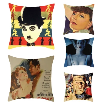 Classic poster movie stars Printed Chaplin Pillow Cases Cover Hippie Square 45cm*45cm Polyester Pillowcase retro Home pillowcase
Classic poster movie stars Printed Chaplin Pillow Cases Cover Hippie Square 45cm*45cm Polyester Pillowcase retro Home pillowcase