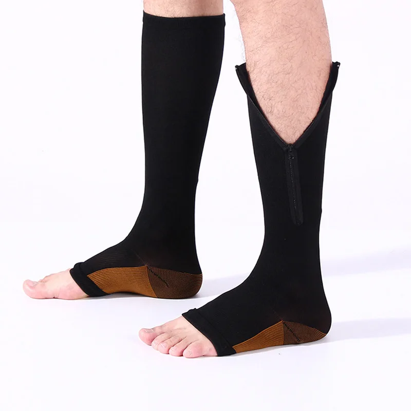 1 pair Zipper compression stockings Fat Burning Socks Relieve Leg Pain And Swelling Anti-venous Elasticity Multi-function Socks 
1 pair Zipper compression stockings Fat Burning Socks Relieve Leg Pain And Swelling Anti-venous Elasticity Multi-function Socks