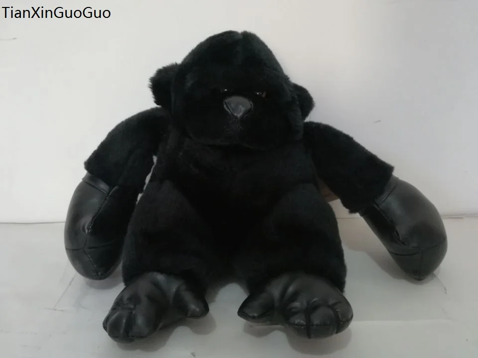Фото Милая Черная Строительная игрушка около 22 см мягкая кукла детская подарок на