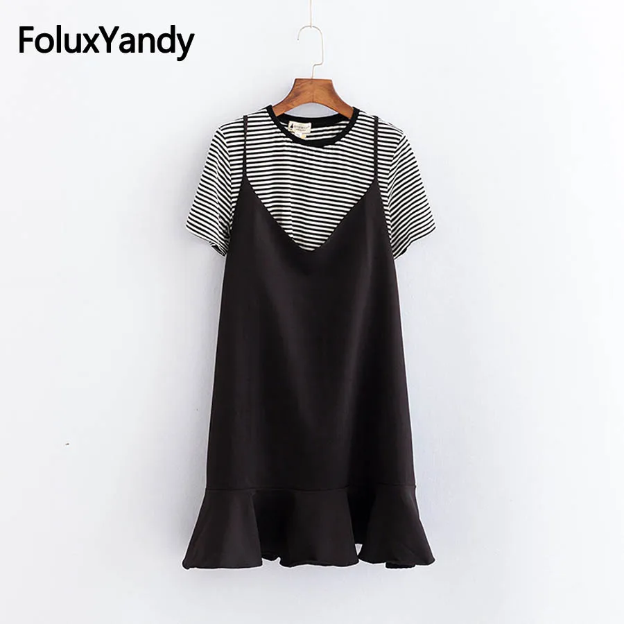 2 Pieces Casual Dress Plus Size Women Short Sleeve Loose Summer Trumpet Dress Vestidos KKFY2206
2 Pieces Casual Dress Plus Size Women Short Sleeve Loose Summer Trumpet Dress Vestidos KKFY2206