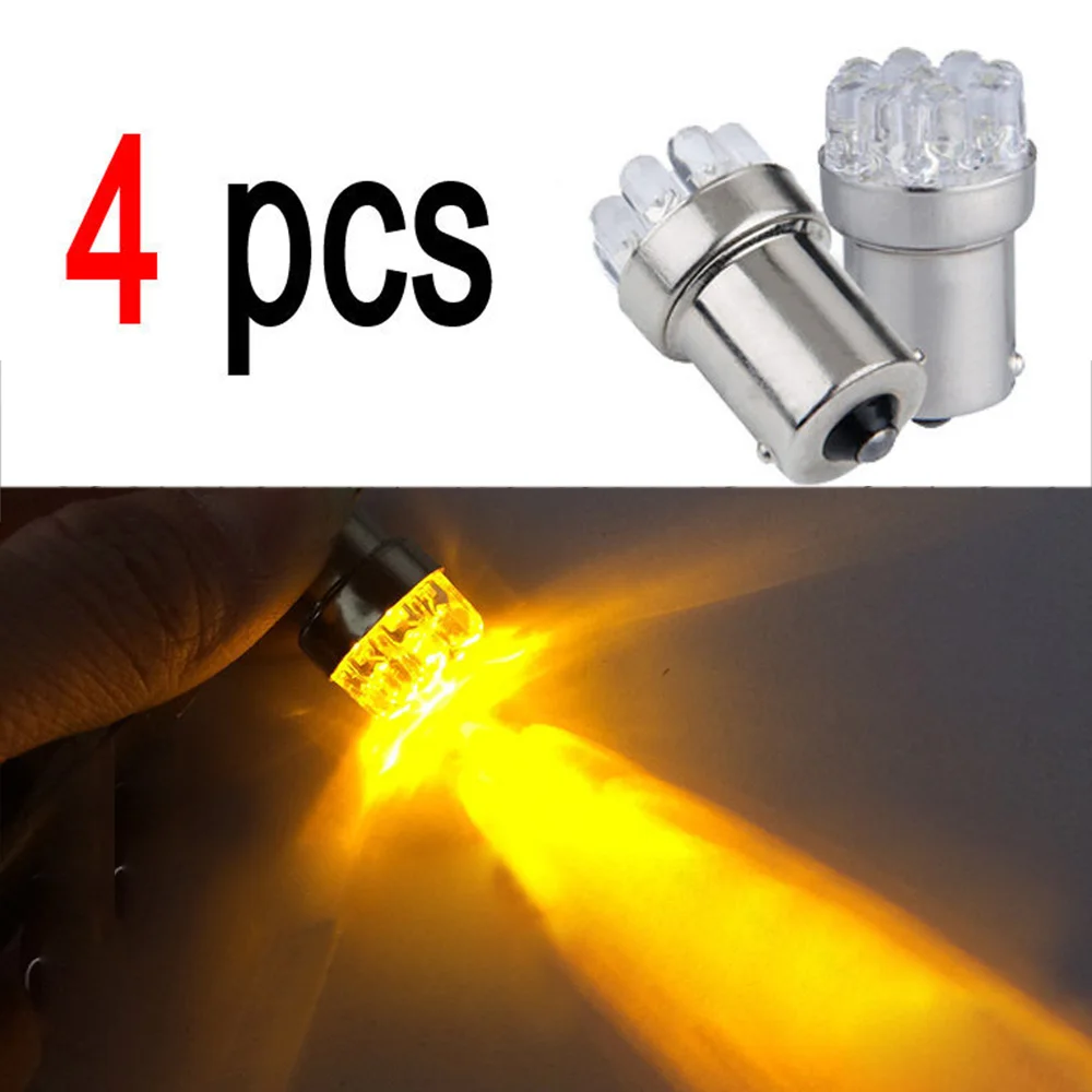 4Pcs Universal Amber Car 1156 Tail Brake Turn Signal 9 LED Bulb Lamp Light Packing Light 1156/BA15S 9x LEDSuper bright
4Pcs Universal Amber Car 1156 Tail Brake Turn Signal 9 LED Bulb Lamp Light Packing Light 1156/BA15S 9x LEDSuper bright