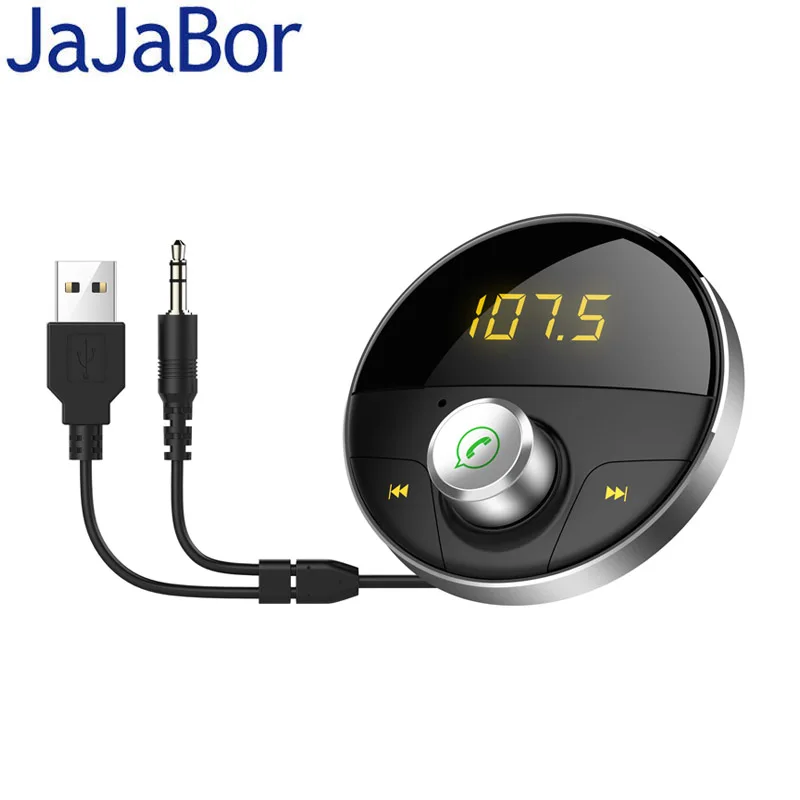 JaJaBor FM Transmitter FM Modulator Bluetooth Car Kit Handsfree AUX 3.5MM MusicMP3 Player Bluetooth Audio Adapter Music Receiver
JaJaBor FM Transmitter FM Modulator Bluetooth Car Kit Handsfree AUX 3.5MM MusicMP3 Player Bluetooth Audio Adapter Music Receiver