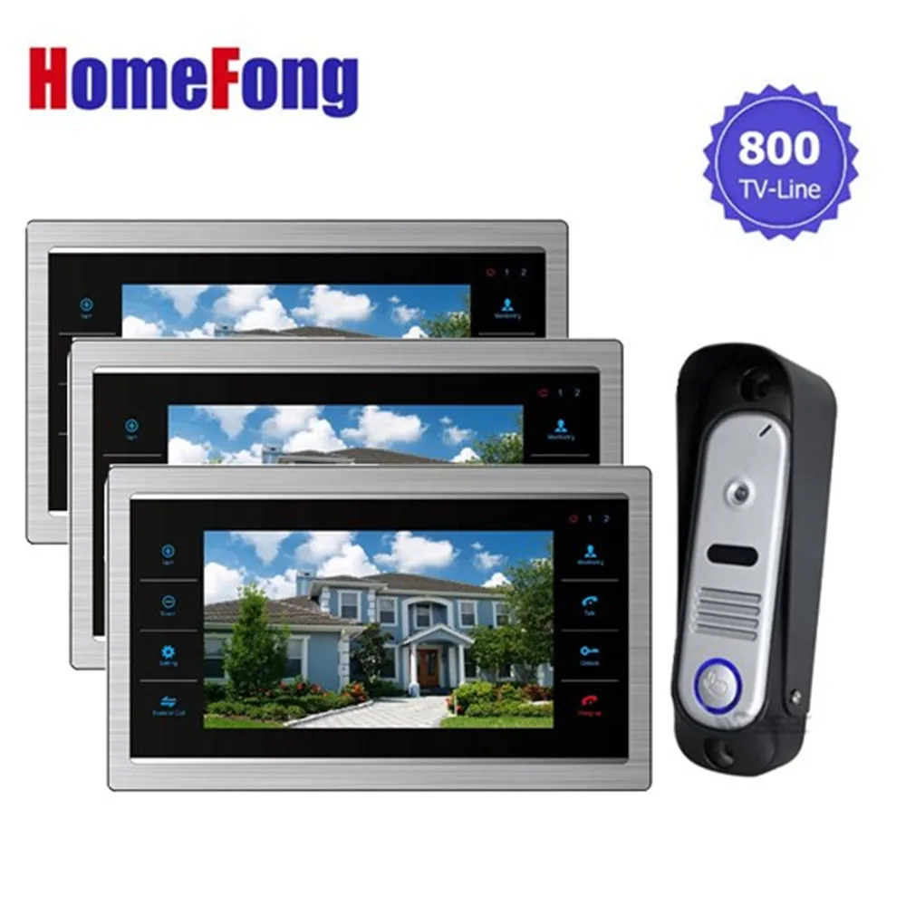 YSECU 7 Inch Wired Door Video Intercom System Door Phone Record Photo and Video 1V3 Video Security Doorphone 800TVL Night View
YSECU 7 Inch Wired Door Video Intercom System Door Phone Record Photo and Video 1V3 Video Security Doorphone 800TVL Night View