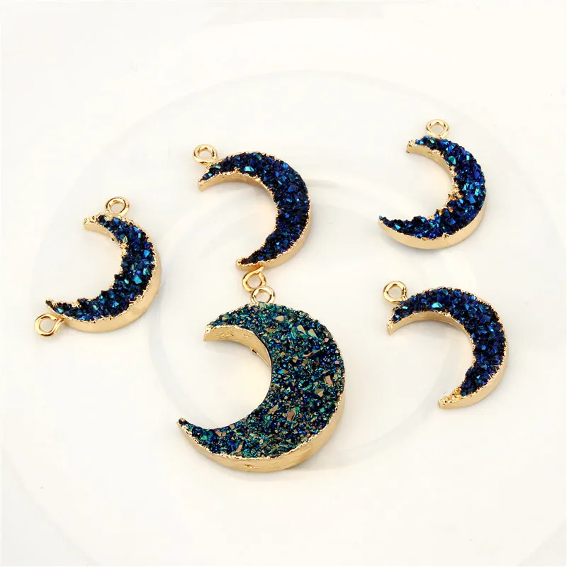 2pcs Simple Moon Resin Stone Pendant Charms Findings For Women Necklace Bracelets Eardrops Diy Connector Jewelry Accessory F142
2pcs Simple Moon Resin Stone Pendant Charms Findings For Women Necklace Bracelets Eardrops Diy Connector Jewelry Accessory F142
