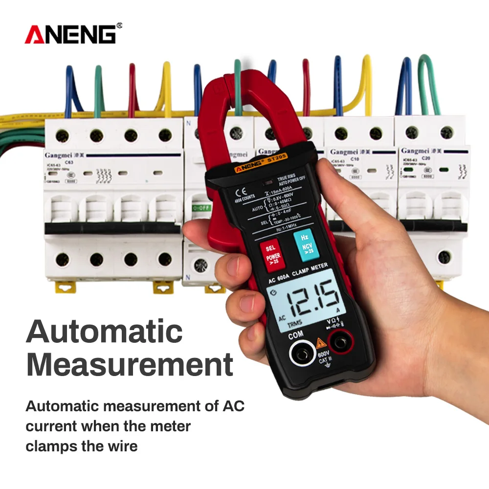 Mini Digital Clamp Meter True RMS Voltage Resistance Capacitance Multimeter Temperature Auto Range Electrical Meter Tester
Mini Digital Clamp Meter True RMS Voltage Resistance Capacitance Multimeter Temperature Auto Range Electrical Meter Tester