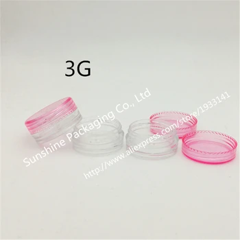 500pcs 3g Refillable Face Cream Jar Cosmetic Container Plastic Container Empty Sample Makeup Pot
500pcs 3g Refillable Face Cream Jar Cosmetic Container Plastic Container Empty Sample Makeup Pot