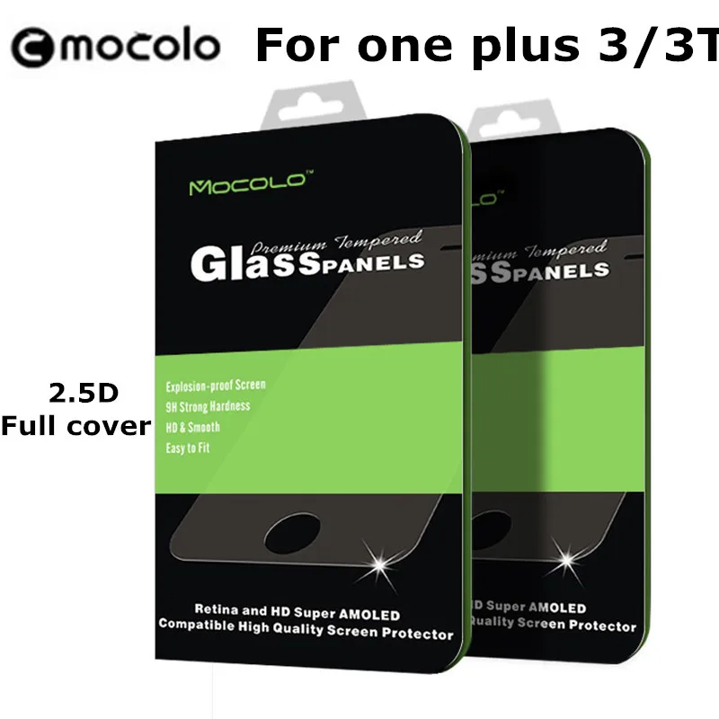 For One plus oneplus 3 three / 3T / T 9H Tempered Glass mocolo Brand 2.5D Arc Curved Protect Full Cover Film Screen Protector
For One plus oneplus 3 three / 3T / T 9H Tempered Glass mocolo Brand 2.5D Arc Curved Protect Full Cover Film Screen Protector