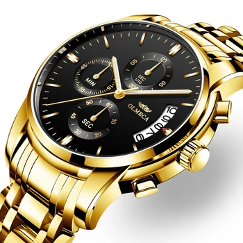 OLMECA Men Watches Chronograph Clock Sports Gold Watches , Waterproof Full Steel Quartz Men's Watch with box Relogio Masculino
OLMECA Men Watches Chronograph Clock Sports Gold Watches , Waterproof Full Steel Quartz Men's Watch with box Relogio Masculino