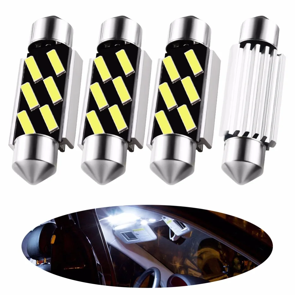 Festoon 39mm LED C5W C10W Bulbs CANBUS 7020 SMD ERROR FREE White Lamp For Car Auto Interior Dome Map Trunk License Plate Lights
Festoon 39mm LED C5W C10W Bulbs CANBUS 7020 SMD ERROR FREE White Lamp For Car Auto Interior Dome Map Trunk License Plate Lights