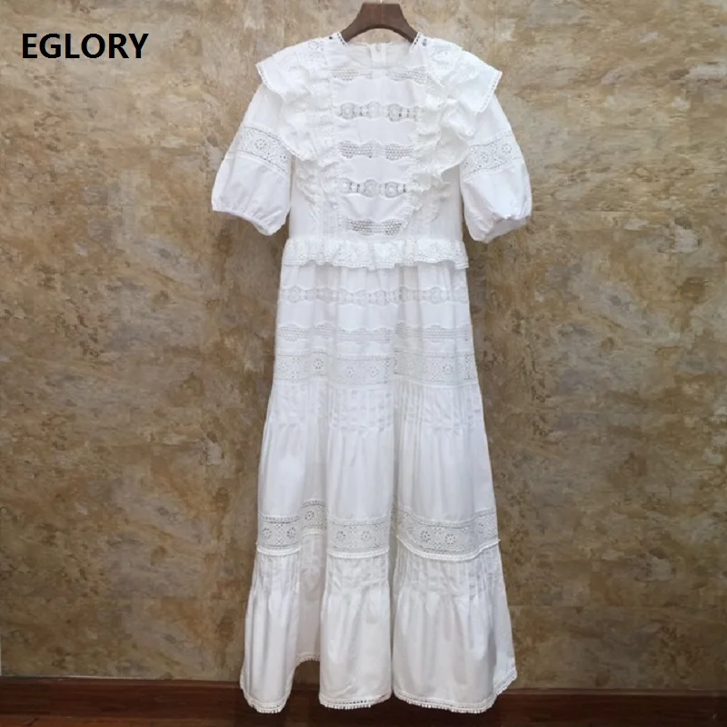 Top Quality New 2019 Fashion White Pink Long Dress Women Hollow Out Embroidery Ruffle Patchwork Vintage Party Long Maxi Dress
Top Quality New 2019 Fashion White Pink Long Dress Women Hollow Out Embroidery Ruffle Patchwork Vintage Party Long Maxi Dress