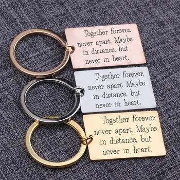 Keychain Together Forever Never Apart Maybe In Distance But Never In Heart Engraving Loving Words Couple Jewelry Keyrings
Keychain Together Forever Never Apart Maybe In Distance But Never In Heart Engraving Loving Words Couple Jewelry Keyrings