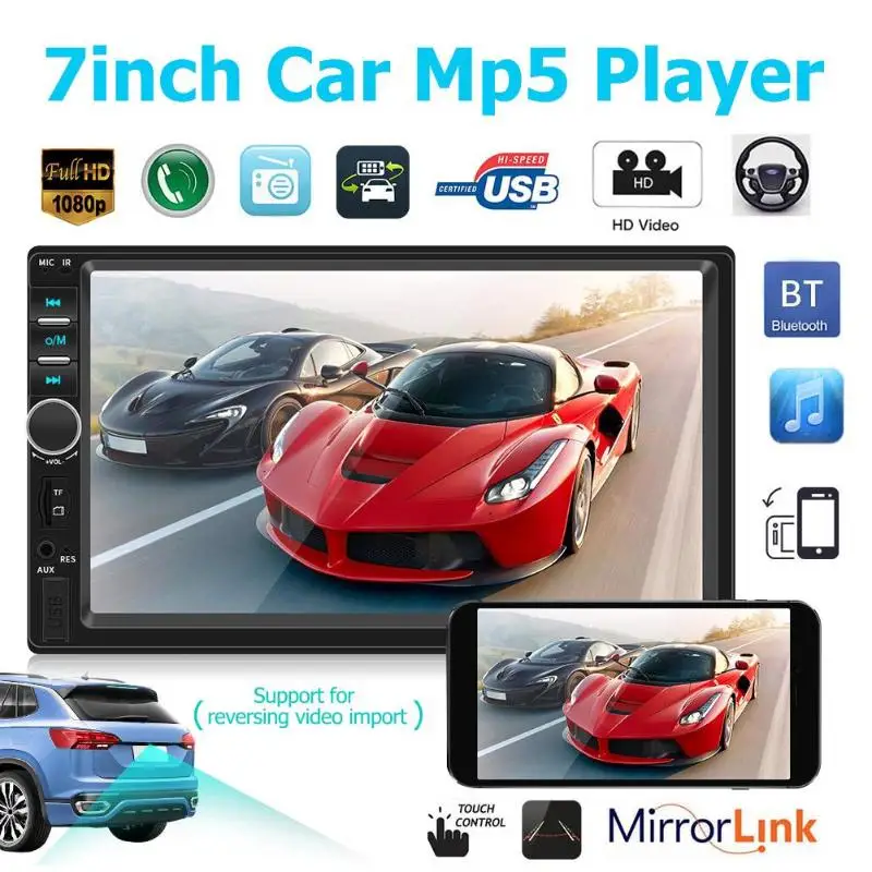 VODOOL 7018B Bluetooth Car MP5 Player 7" Touch Screen 2 Din Car Radio Autoradio Stereo Audio Video FM In Dash Multimedia Player
VODOOL 7018B Bluetooth Car MP5 Player 7" Touch Screen 2 Din Car Radio Autoradio Stereo Audio Video FM In Dash Multimedia Player