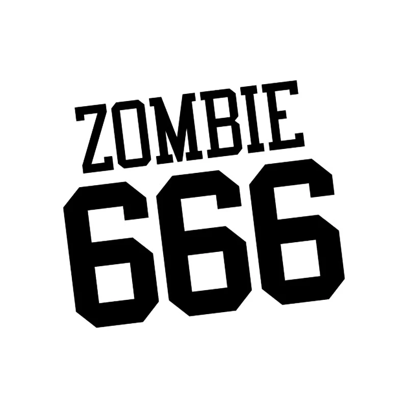 12.6*11cm Sticker ZOMBIE 666 Car Stickers 2nd Half Price Vinyl Decal Car Styling Motorcycle Decoration and Car Accessories
12.6*11cm Sticker ZOMBIE 666 Car Stickers 2nd Half Price Vinyl Decal Car Styling Motorcycle Decoration and Car Accessories