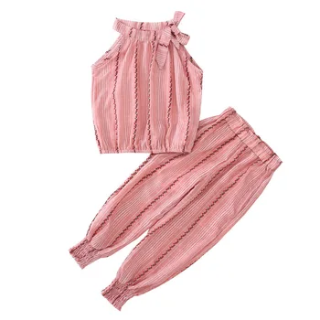 Floral Pattern Big Girls 2020 Summer Sets Toddler Girls Clothing Set Pants Sets Outfits Striped Sleeveless Blouses And Pants
Floral Pattern Big Girls 2020 Summer Sets Toddler Girls Clothing Set Pants Sets Outfits Striped Sleeveless Blouses And Pants