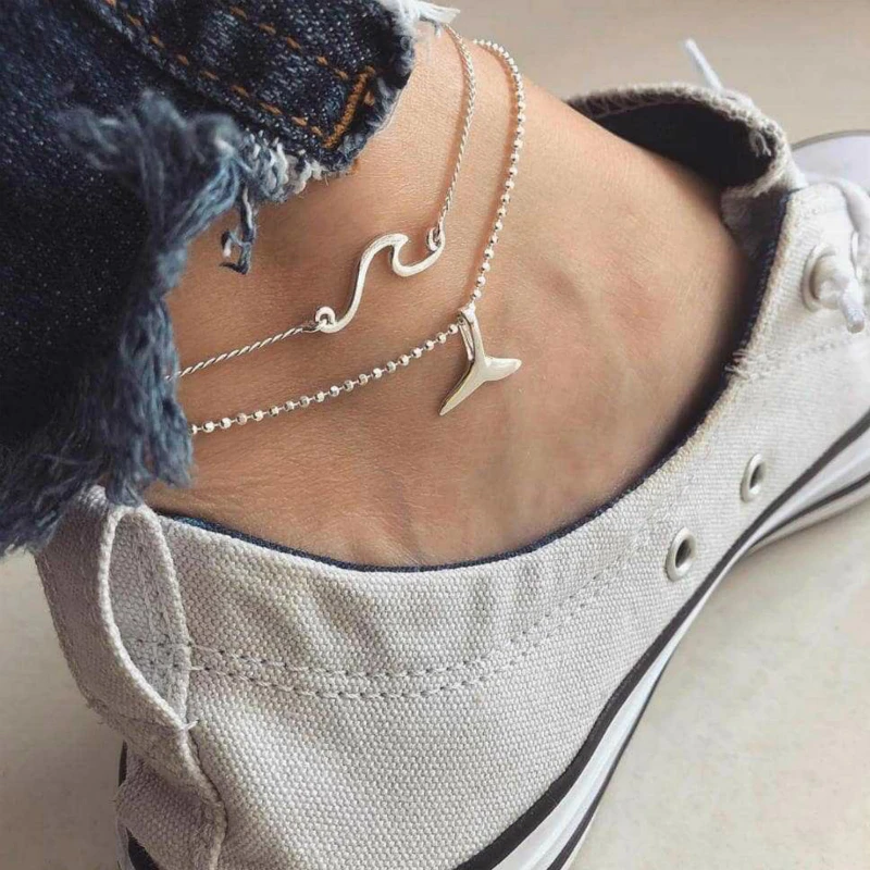 New Fashion Jewelry Anklet Popular Personality Beach Seaside Wave Fishtail Anklet Multi-layer Women's Best Selling Wholesale
New Fashion Jewelry Anklet Popular Personality Beach Seaside Wave Fishtail Anklet Multi-layer Women's Best Selling Wholesale
