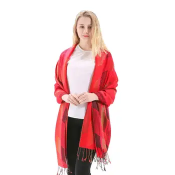 Paisley Stripes Pashmina silk Scarf Shawl Wrap Hijab Stole Autumn Spring Winter Super Soft Long Gift Cashmere Warm Fashion Red
Paisley Stripes Pashmina silk Scarf Shawl Wrap Hijab Stole Autumn Spring Winter Super Soft Long Gift Cashmere Warm Fashion Red