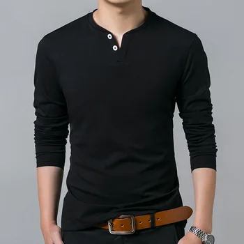 2020 New Fashion Brand T Shirts Mens Clothing V Neck Tops Streetwear Trends Mercerized Cotton Long Sleeve Tshirts For Men
2020 New Fashion Brand T Shirts Mens Clothing V Neck Tops Streetwear Trends Mercerized Cotton Long Sleeve Tshirts For Men