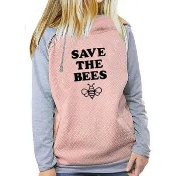 2018 New Fashion SAVE THE BEES Print Kawaii Hoodies Women Tops Girls Cotton Street Thick Sweet Pullovers Comfortable
2018 New Fashion SAVE THE BEES Print Kawaii Hoodies Women Tops Girls Cotton Street Thick Sweet Pullovers Comfortable