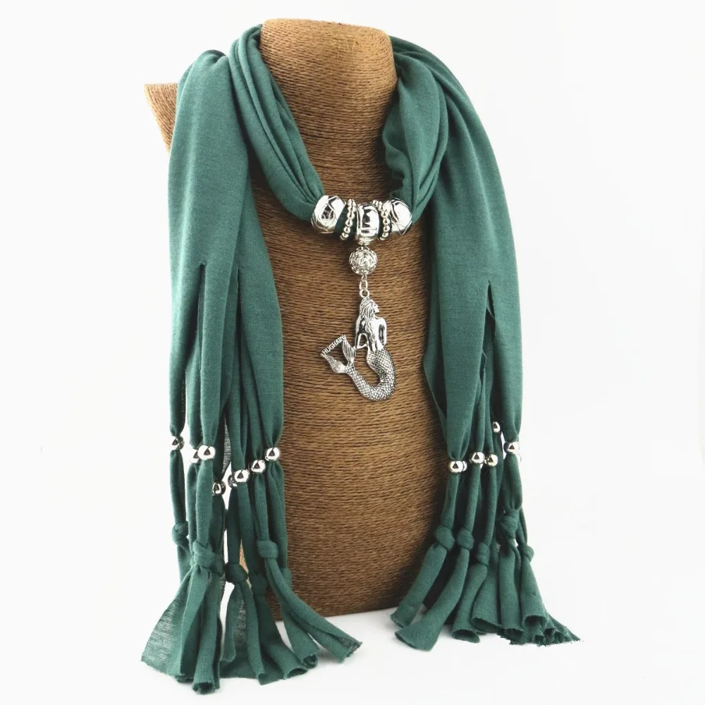 2017 New Hot New Mermaid Pendant Fashion Necklace scarf Women's scarves in autumn and winter Jewelry scarf
2017 New Hot New Mermaid Pendant Fashion Necklace scarf Women's scarves in autumn and winter Jewelry scarf