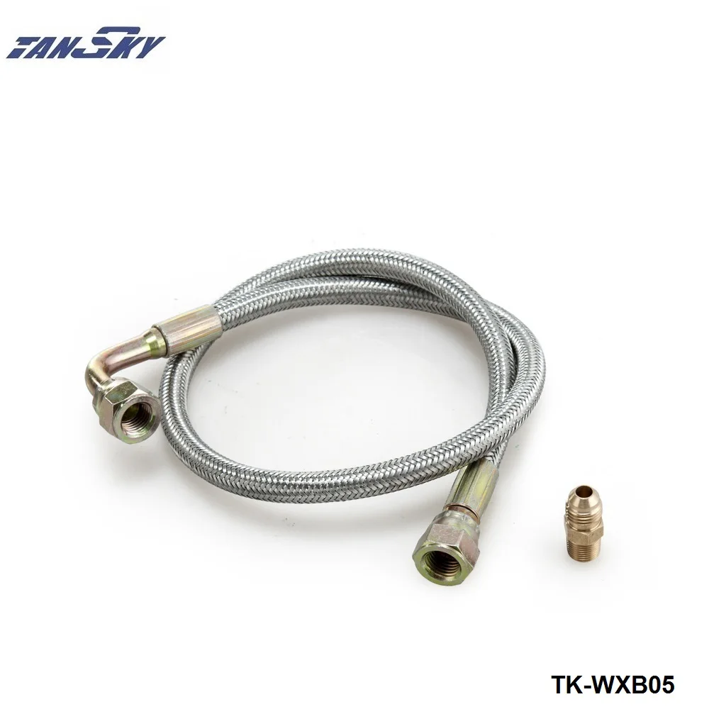 24" jdm Oil Feed Line Cable Kit T3/T4 For Toyota Nissan Stainless Steel Braided TK-WXB05
24" jdm Oil Feed Line Cable Kit T3/T4 For Toyota Nissan Stainless Steel Braided TK-WXB05