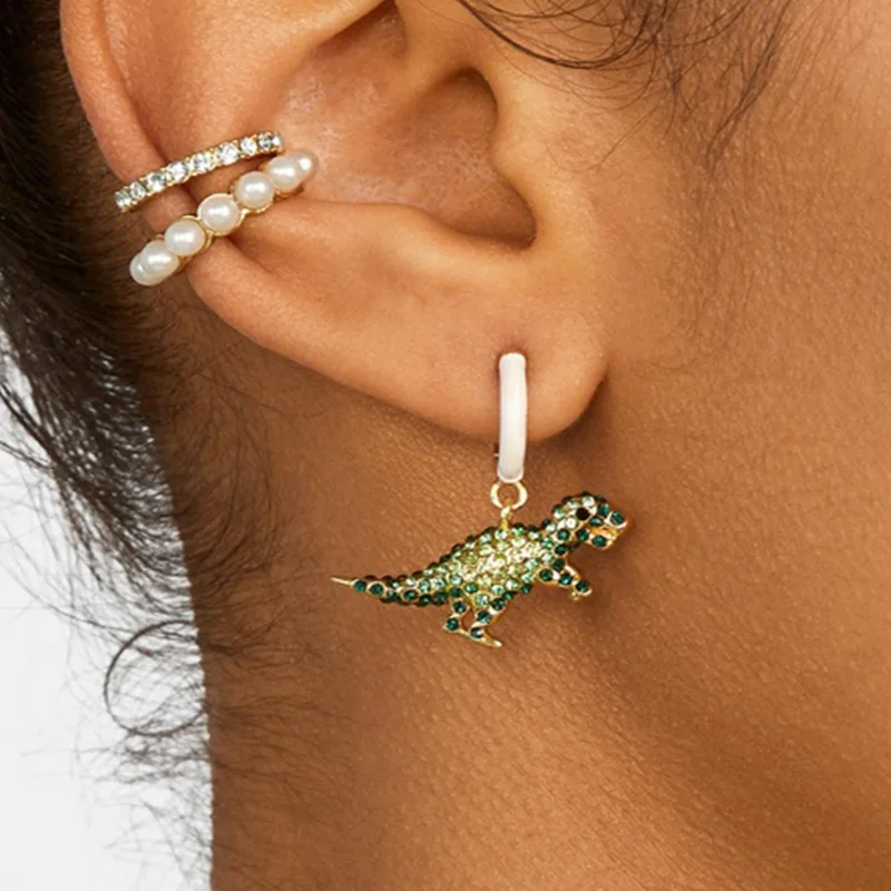 Fashion Cute Dinosaur Animals Dangle Earrings Women Special Design Rhinestone Statement Drop Earring Jewelry Christmas Gifts
Fashion Cute Dinosaur Animals Dangle Earrings Women Special Design Rhinestone Statement Drop Earring Jewelry Christmas Gifts