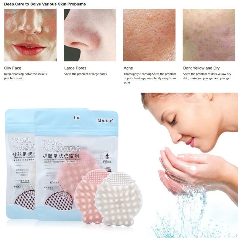 New Silicone Beauty Washing Pad Facial Exfoliating Blackhead Face Cleansing Brush Tool Soft Deep Cleaning Face Brushes
New Silicone Beauty Washing Pad Facial Exfoliating Blackhead Face Cleansing Brush Tool Soft Deep Cleaning Face Brushes