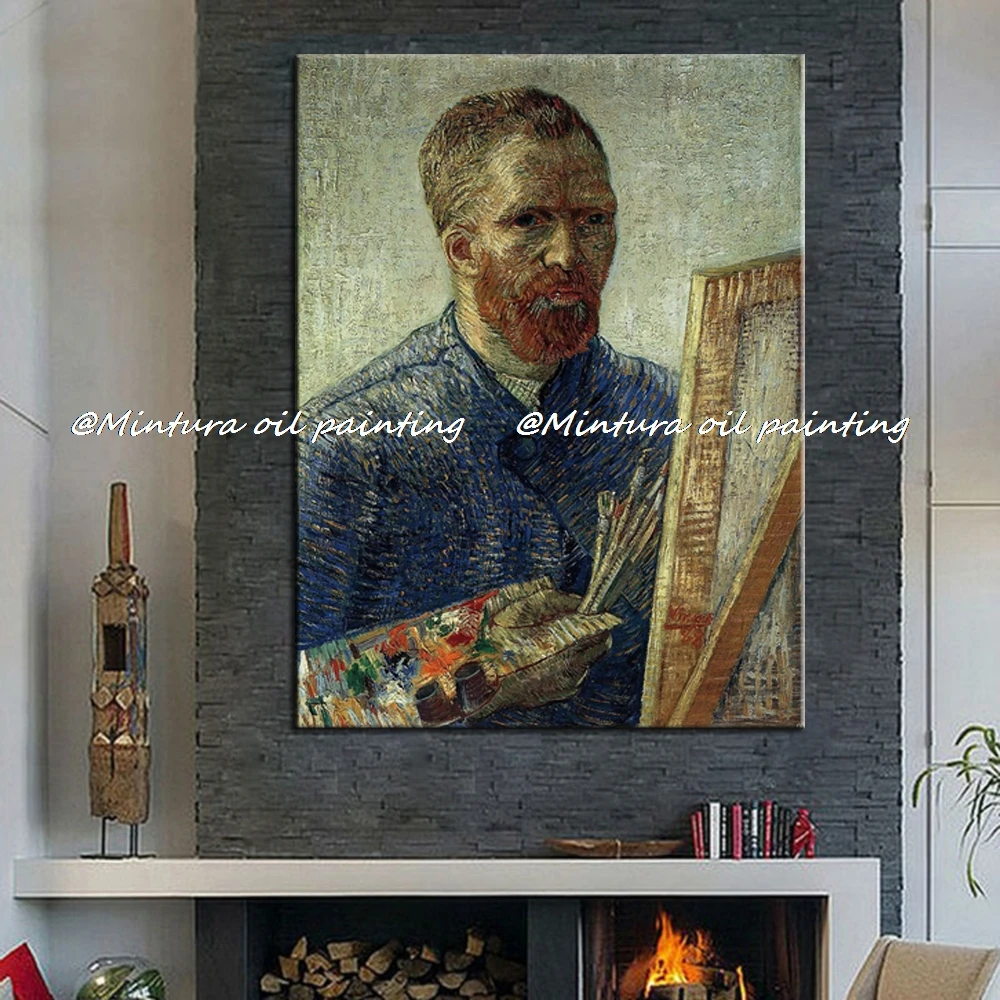 Mintura Hand Painted Reproduction Vincent Van Gogh Self-portraits Famous Oil Paintings On Canvas Wall Art Picture For Home Decor
Mintura Hand Painted Reproduction Vincent Van Gogh Self-portraits Famous Oil Paintings On Canvas Wall Art Picture For Home Decor