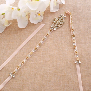 Rhinestones Wedding Sash Gold Pearls Wedding Belt Crystal Bridal Belt For Wedding Dresses A185G
Rhinestones Wedding Sash Gold Pearls Wedding Belt Crystal Bridal Belt For Wedding Dresses A185G