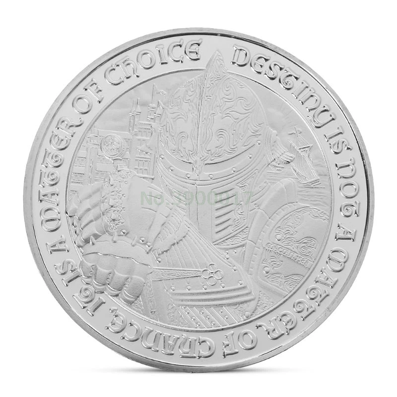 Medieval European Knight Commemorative Coin Silver Plated Souvenir Art Collection
Medieval European Knight Commemorative Coin Silver Plated Souvenir Art Collection