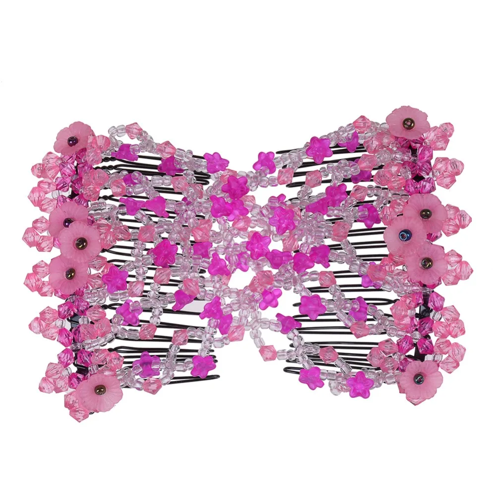 Lovef Petunia Multifunction Ez Magic Comb Stretchy Beaded Hair Comb in Small Beads Hairpin Plate Hair Double Comb Clips
Lovef Petunia Multifunction Ez Magic Comb Stretchy Beaded Hair Comb in Small Beads Hairpin Plate Hair Double Comb Clips