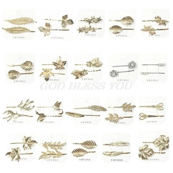 2Pcs/Pair Women Metal Alloy Gold Hair Clips Leaf Star Scissors One Word Hairpins Imitation Pearl Beaded Styling Hair Accessories
2Pcs/Pair Women Metal Alloy Gold Hair Clips Leaf Star Scissors One Word Hairpins Imitation Pearl Beaded Styling Hair Accessories