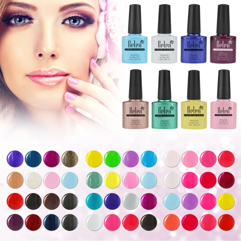 Belen 4Pcs/Kit UV Gel Nail Polish Vernis Semi Permanent 7.3ML Varnish Design Manicure Art Hybrid Soak Off Varnish Lacquer Set
Belen 4Pcs/Kit UV Gel Nail Polish Vernis Semi Permanent 7.3ML Varnish Design Manicure Art Hybrid Soak Off Varnish Lacquer Set