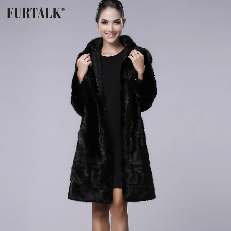 FURTALK New Arrivals 100% Real Mink Fur Coat Winter Women Long Mink Fur Coat Fur Jacket for Women
FURTALK New Arrivals 100% Real Mink Fur Coat Winter Women Long Mink Fur Coat Fur Jacket for Women