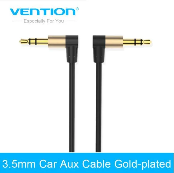 Vention 3.5mm Audio Cable 90 Degree Right Angle Jack 3.5 Mm Aux Cable For IPhone Car Headphone Beats Speaker Aux Cord MP3/4