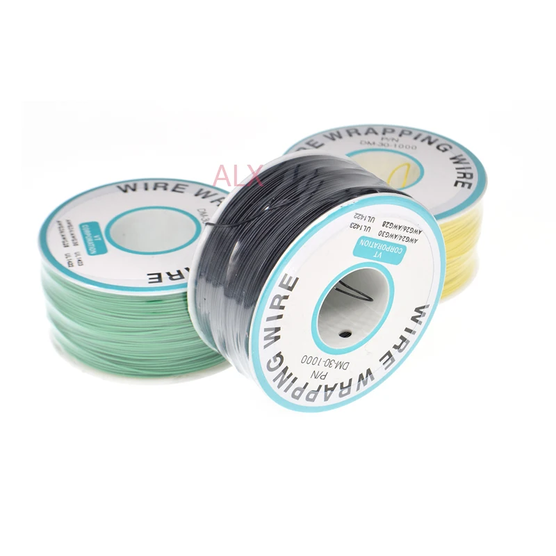 5colors P/N B-30-1000 30AWG COLORED Wrapping Wire Jumper Cable Flexible PVC Electronic conductor Wire Connector FOR PCB
5colors P/N B-30-1000 30AWG COLORED Wrapping Wire Jumper Cable Flexible PVC Electronic conductor Wire Connector FOR PCB