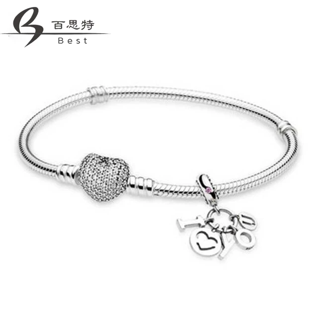 BEST 100% 925 Sterling Silver I LOVE YOU BRACELET GIFT SET fit DIY Original charm Bracelets jewelry Free Shipping
BEST 100% 925 Sterling Silver I LOVE YOU BRACELET GIFT SET fit DIY Original charm Bracelets jewelry Free Shipping