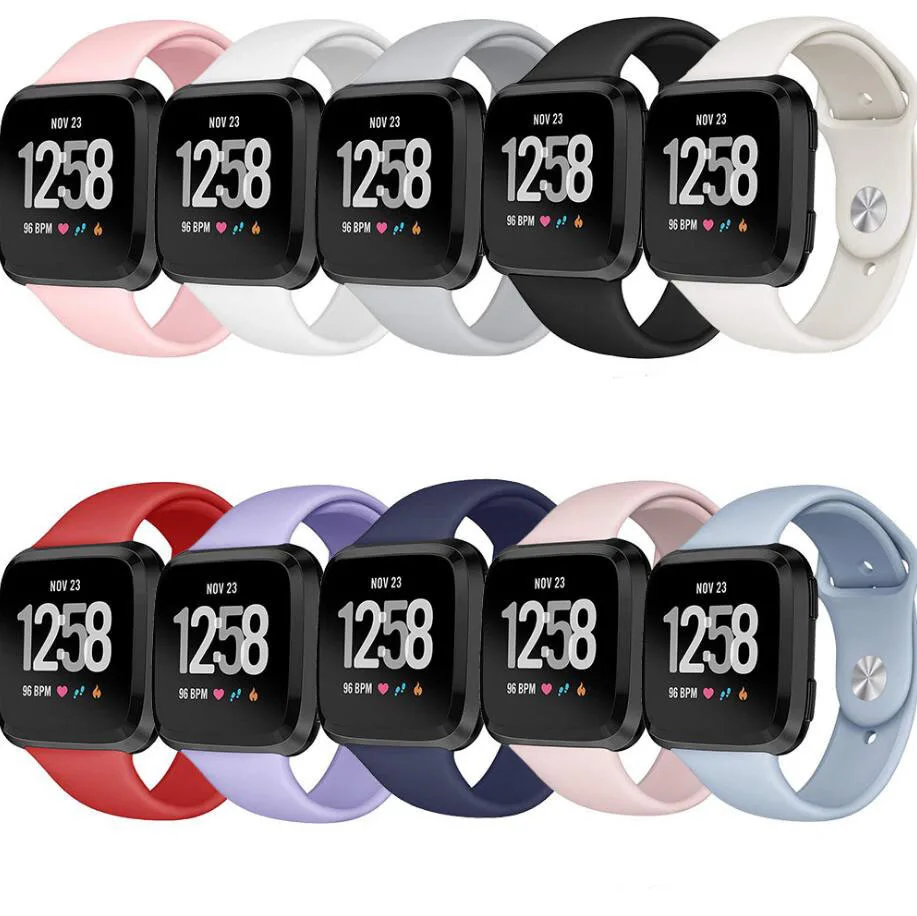 KINGBEIKE спортивный силиконовый ремешок для Fitbit Versa Сменные Ремешки наручных часов