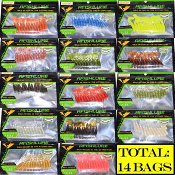 Plastic Tail Soft Fishing Lure 168pcs 45mm 1.2g Twisted Tail Plastic Artificial Bait All 14 Colors Lure Fishing
Plastic Tail Soft Fishing Lure 168pcs 45mm 1.2g Twisted Tail Plastic Artificial Bait All 14 Colors Lure Fishing