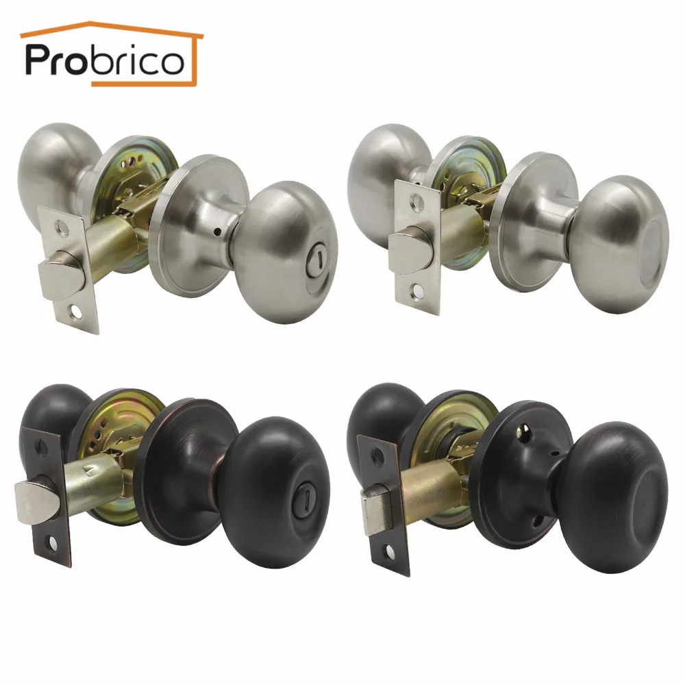 Probrico egg shape Door Knobs Keyless Rotation Lock Knobset Stainless Steel Door Handleset for Bedroom Living Room Bathroom
Probrico egg shape Door Knobs Keyless Rotation Lock Knobset Stainless Steel Door Handleset for Bedroom Living Room Bathroom