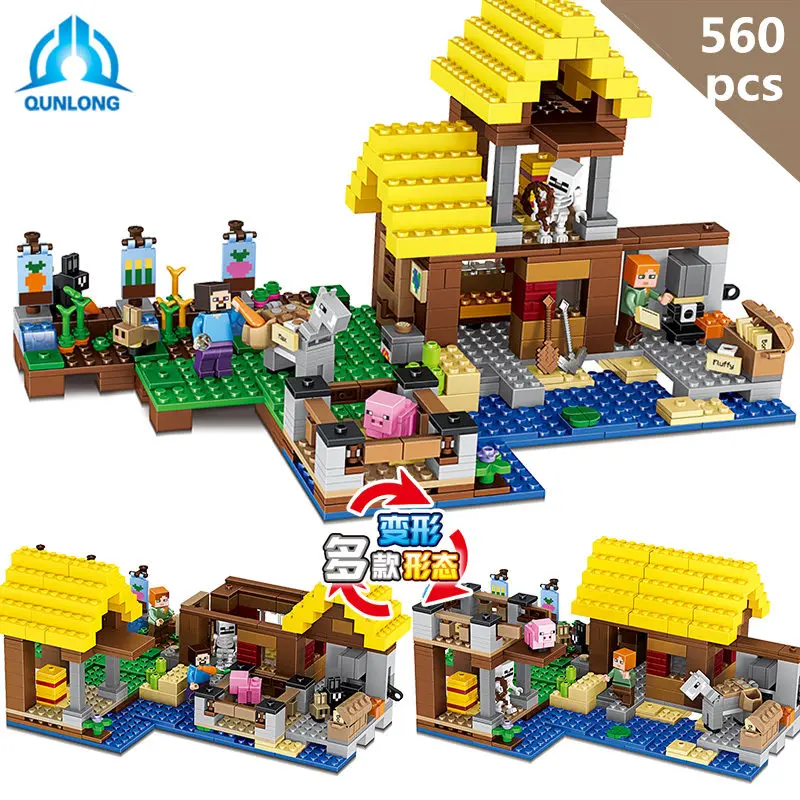 Qunlong Block building 33150 Farm house Minecrafte with 7 mini figures Ninjago Dragon Compatible Legoed Bricks toys for Kids
Qunlong Block building 33150 Farm house Minecrafte with 7 mini figures Ninjago Dragon Compatible Legoed Bricks toys for Kids