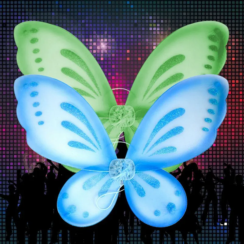 Large White Glitter Fairy Wings Angel Girls Ladies Fancy Dress55 X 42 Cmwhite