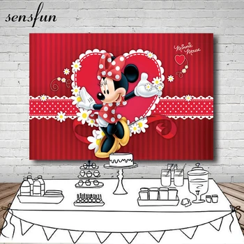 Sensfun Cartoon Red Dance Minnie Backdrop Heart White Polk Dots Girls Birthday Party Photography Backgrounds For Photo Studio
Sensfun Cartoon Red Dance Minnie Backdrop Heart White Polk Dots Girls Birthday Party Photography Backgrounds For Photo Studio