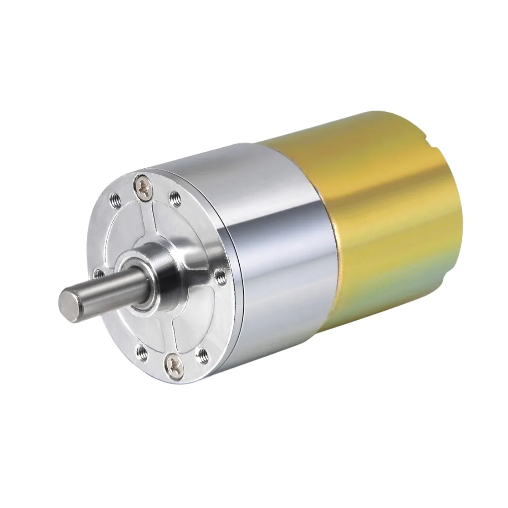 

UXCELL 5 Sizes DC12V 5RPM 300RPM Gear Motor DC24V 100RPM 50RPM High Torque Reduction Gearbox Eccentric Output Shaft for M3
