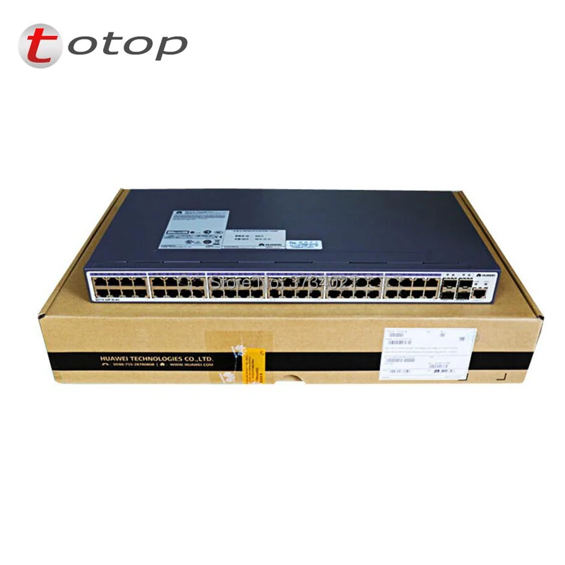 Huawei 48 port switch S2710-52P-SI-AC with 48 Ethernet 10/100 ports,4 Gig SFP, AC 110/220V
Huawei 48 port switch S2710-52P-SI-AC with 48 Ethernet 10/100 ports,4 Gig SFP, AC 110/220V