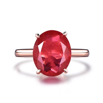 TKJ Best Charm Oval Shape Luck Red Gemstone Real 925 Sterling Silver Ruby Rings for Women Friendship Gifts
TKJ Best Charm Oval Shape Luck Red Gemstone Real 925 Sterling Silver Ruby Rings for Women Friendship Gifts