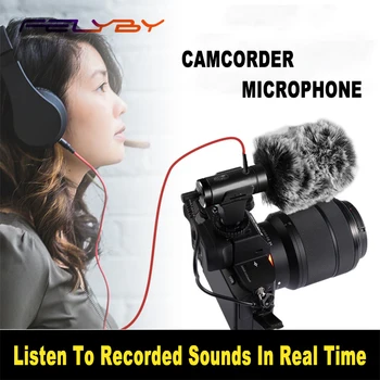 FELYBY Condenser Interview Microphone for DSLR Camera VLOG Photography Digital HD Video Recording Camcorder Stereo Microphone
FELYBY Condenser Interview Microphone for DSLR Camera VLOG Photography Digital HD Video Recording Camcorder Stereo Microphone