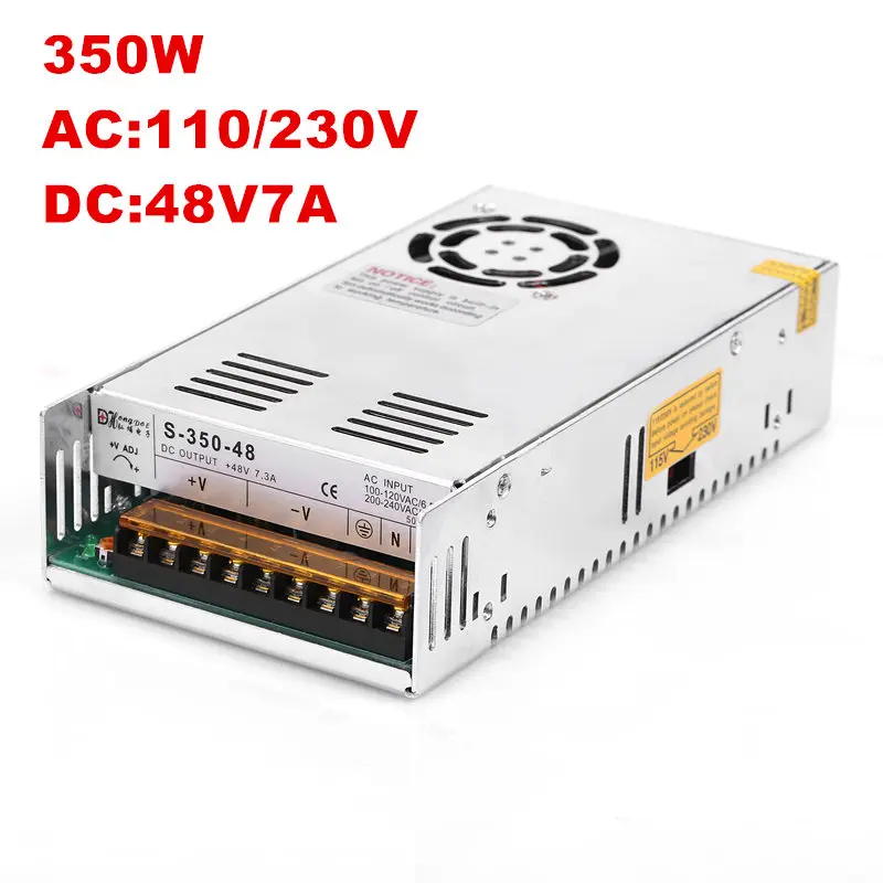 1PCS NEW MeanWell NES-350-48 48V 7.3A 350W AC//DC Switching Power Supply.