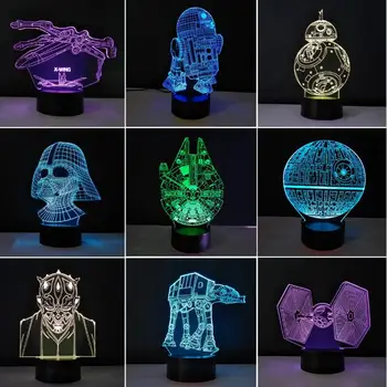 Stars Wars Model LED 3D Night Light Creative Usb Remote Desk Table Lamp Home Lighting 7 Color changingh Luminaria Kids Gifts 
Stars Wars Model LED 3D Night Light Creative Usb Remote Desk Table Lamp Home Lighting 7 Color changingh Luminaria Kids Gifts