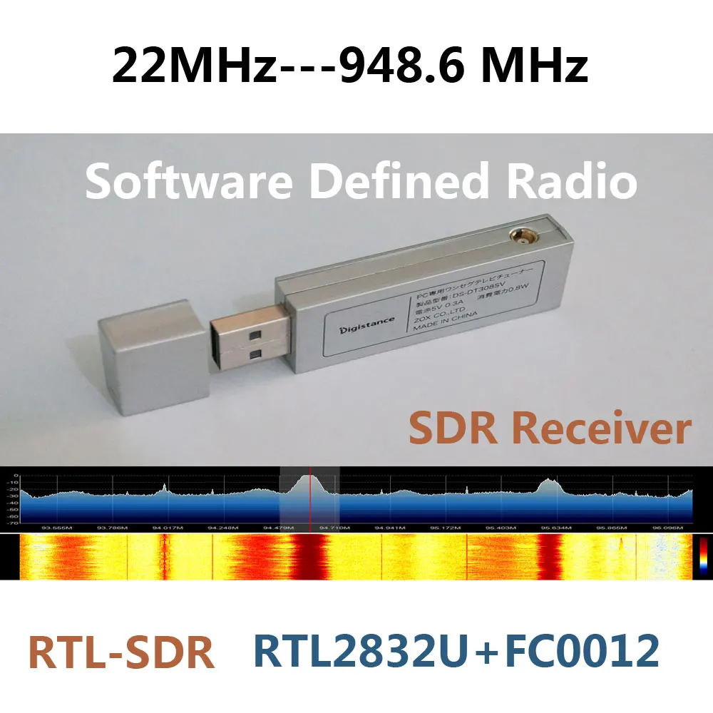 22MHz-945MHz RTL2832U+FC0012 UV HF RTL-SDR USB Tuner RTLSDR USB dongle with RTL2832u RTL SDR Receiver
22MHz-945MHz RTL2832U+FC0012 UV HF RTL-SDR USB Tuner RTLSDR USB dongle with RTL2832u RTL SDR Receiver